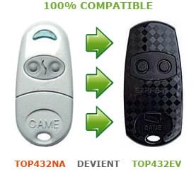 Telecommande de portail CAME TOP432NA