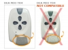 Remote DEA MIO TR4 -ROLLING-CODE- with 4 buttons