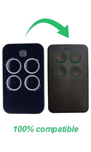 Télécommande De Remplacement 433,92 MHz - 2 Pièces - 4 Canaux - Compatible Genius ECHO TX4/TX2, TE443H BRAVO - Pour Portail Et Garage