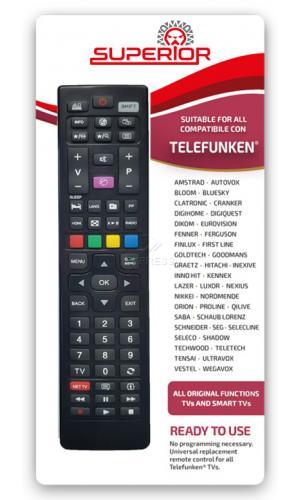 Télécommande SUPERIOR multi marques de distributeurs et Telefunken